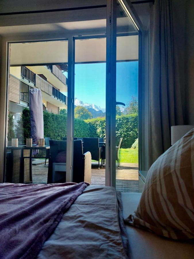 Zentral, Ruhig & Stilvoll Mit Bergpanorama+ Garten Garmisch-Partenkirchen Bagian luar foto