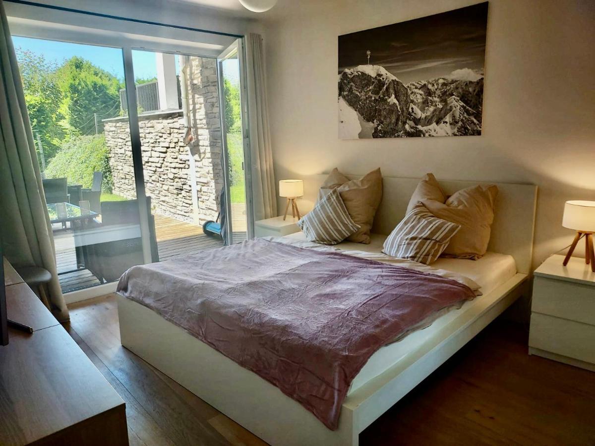Zentral, Ruhig & Stilvoll Mit Bergpanorama+ Garten Garmisch-Partenkirchen Bagian luar foto